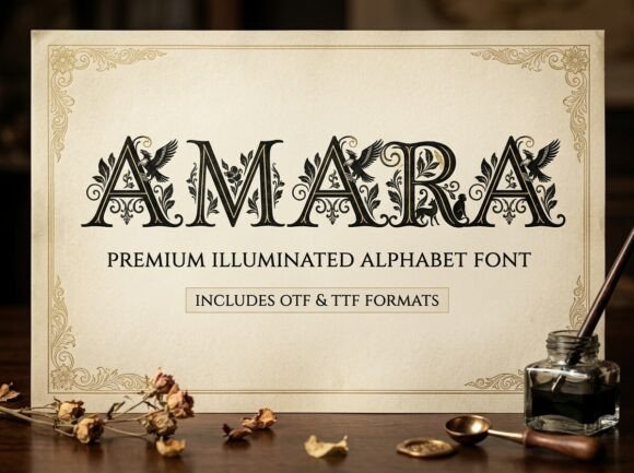 Amara: A Bold Display Typeface for Modern Designers