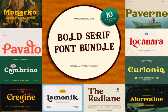 Bold Serif Bundle: Crafting Visual Impact with Confidence