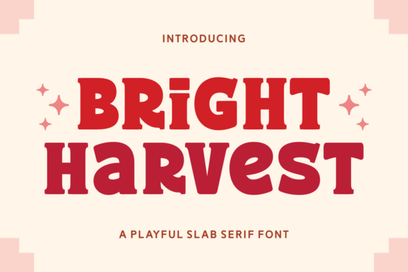 Bright Harvest: A Slab Serif for Bold, Modern Statements