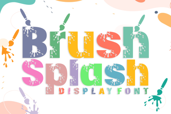 Brush Splash: A Creative Display Font for Playful Projects