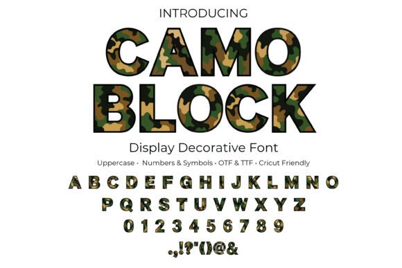 Camo Block: More Than Just a Font, It's a Statement