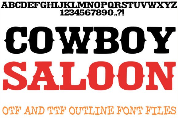 Cowboy Saloon: A Font with Frontier Spirit