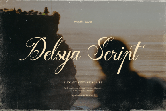 Delsya Script: The Vintage Font for Luxury Branding