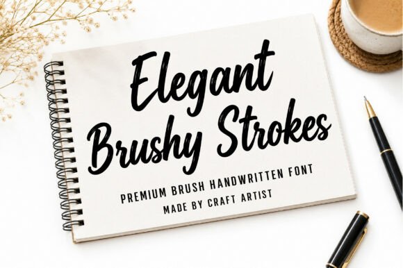 Elegant Brushy Strokes: A Font That Feels Handmade