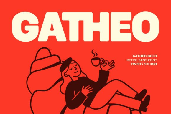 Gatheo: A Bold Retro Font for Modern Design