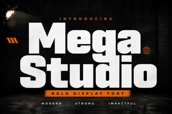 Mega Studio: The Modern Display Font for Bold Visuals