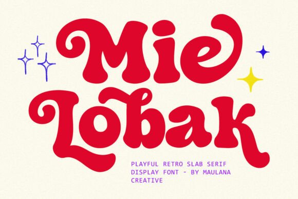 Mie Lobak: A Burst of Retro Energy for Your Designs