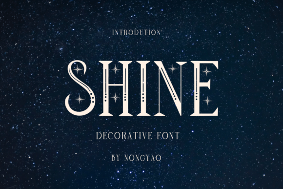 Shine: A Celestial Serif for Modern Luxury