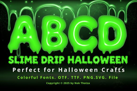 Slime Drip Halloween: The Ultimate Spooky Typeface for Your Designs
