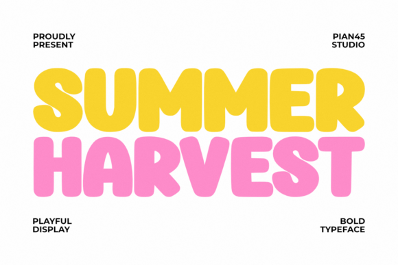 Summer Harvest: A Typeface Radiating Joyful Energy