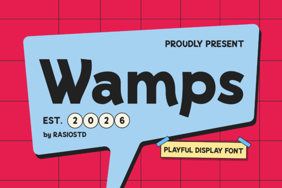 Wamps: A Bold Typeface for Joyful, High-Energy Designs